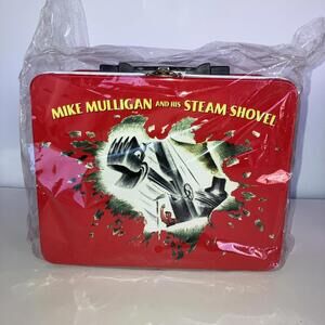 VINTAGE 1999 Mike Mulligan and His Steam Shovel Metal Lunch Box NEW W/Tag